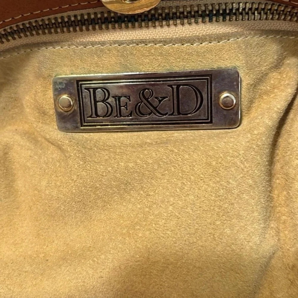 Be & D Crawford Studded Leather Hobo Bag